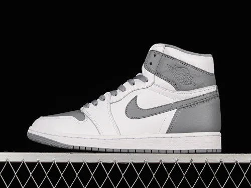 All categories Air Jordan Jordan series basketball shoes Air Jordan 1 High foreign trade version Air Jordan 1 High OG "Stealth" AJ1 Joe 1 white gray 555088-037